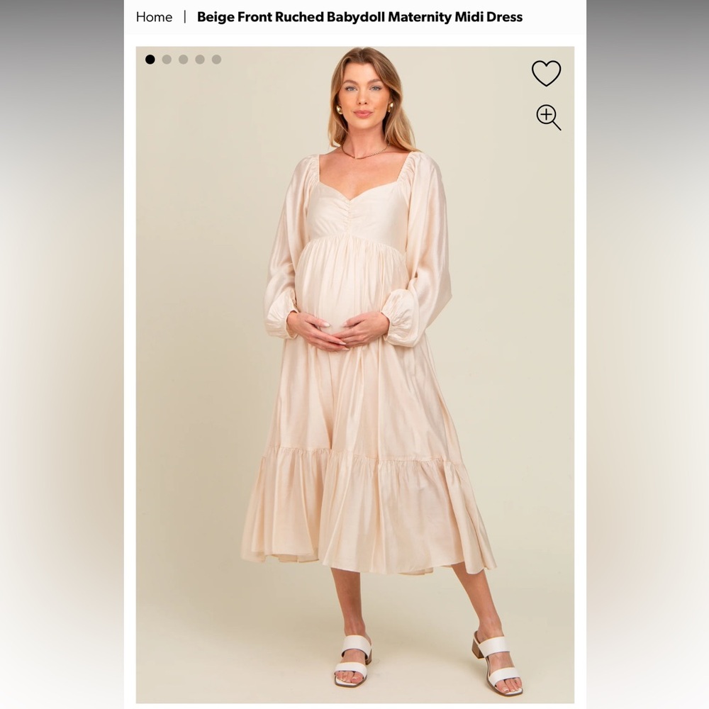 Pinkblush Babydoll Maternity Dress | Worn Once | Baby Shower Dress